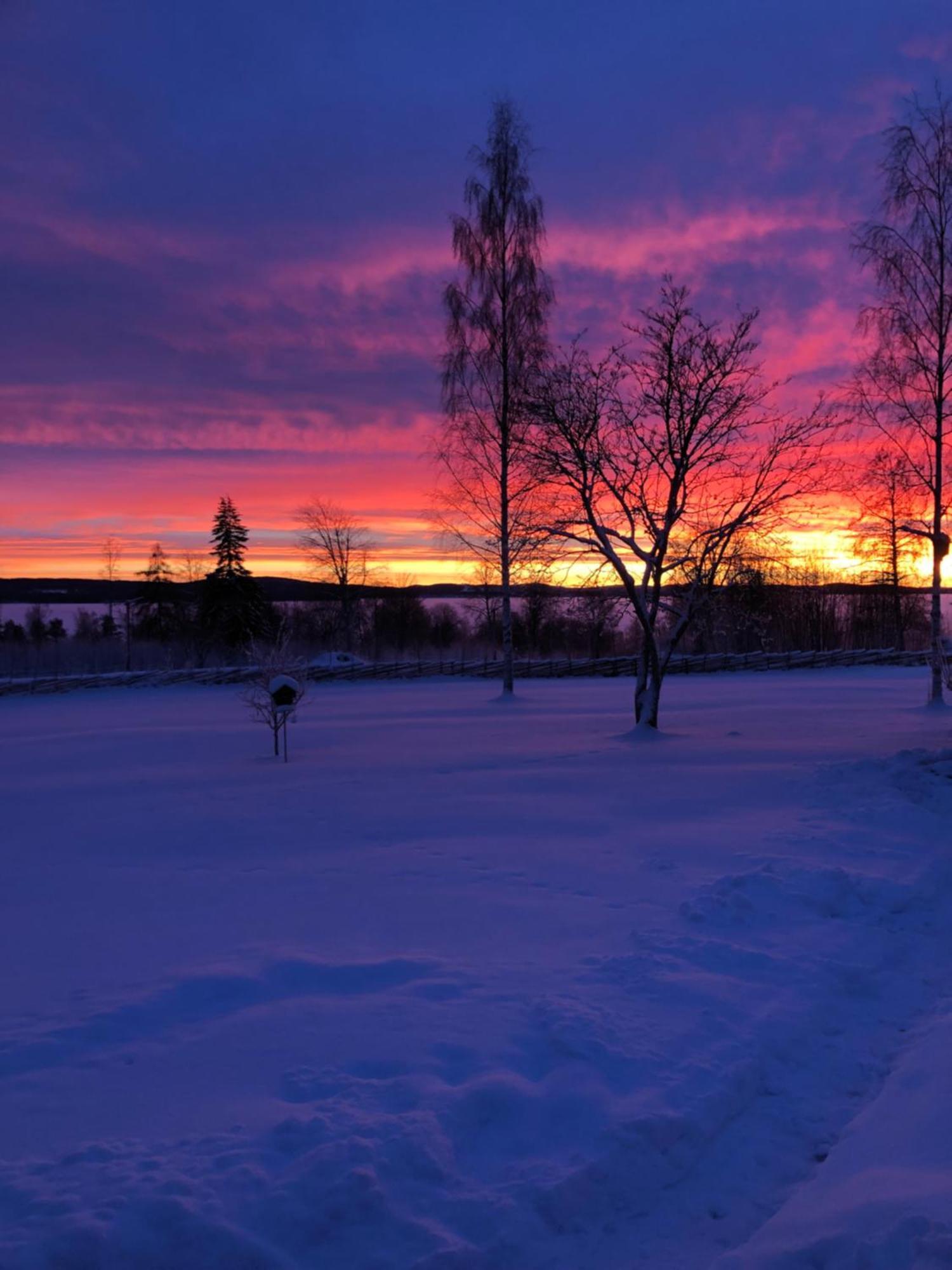 Mysigt Boende I Raettvik Med Utsikt Oever Siljan エクステリア 写真